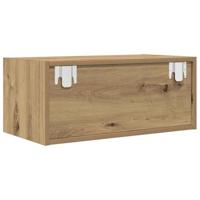 Tv-meubelen 2 st 60x31x25,5 cm bewerkt hout artisanaal eiken - thumbnail