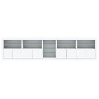 Dressoir met LED-verlichting 283x37x67 cm wit - thumbnail