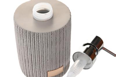 Zeepdispenser DKD Home Decor Grijs Cement Polypropyleen Zeepdispenser DKD Home Decor Grijs Cement Polypropyleen