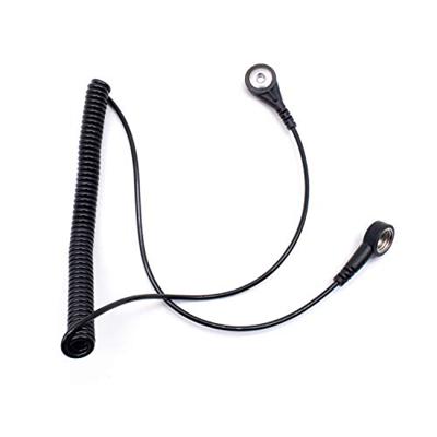 Quadrios ESD-aardingskabel 1.80 m Drukknop 10 mm, Drukknop 4 mm