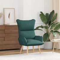 Fauteuil Donkergroen 69 x 74 x 93 cm Sherpa Stof - thumbnail