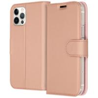 Accezz Wallet Case voor Apple iPhone 12 (Pro) Telefoonhoesje Roze - thumbnail