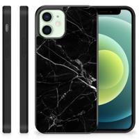 iPhone 12 Mini Gripcase Marmer Zwart - Origineel Cadeau Vader - thumbnail