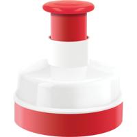 Metaltex kitchen helpers hamburgerpers 11 cm rood/wit - thumbnail