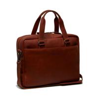 Chesterfield - Manhattan - Lederen Laptoptas - 15 inch - Schoudertas - Cognac - thumbnail