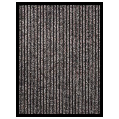 Deurmat 40x60 cm gestreept beige