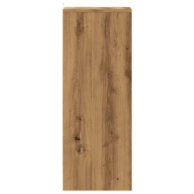 VidaXL Schoenenkast 32x35x92 cm bewerkt hout artisanaal eikenkleur