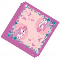 Servetten Eenhoorn Roze - 20 Stuks - thumbnail