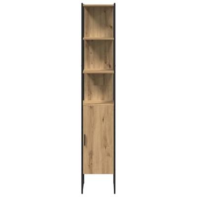 Badkamerkast artisanaal eikenkleurig 33 x 33 x 185,5 cm