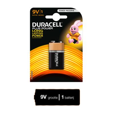 Duracell Plus Power batterij 9V krt a 1