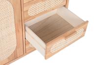 Dressoir Home ESPRIT Natuurlijk Metaal Rotan Rubberwood 73,5 x 35 x 78 cm - thumbnail