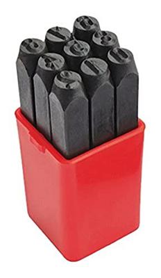 Brüder Mannesmann M 245-10 9-delig Slagcijferset Lettergrootte: 10 mm