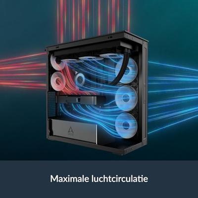 Arctic Xtender Mirror Midi-tower PC-behuizing, Gaming-behuizing Zwart Arctic Xtender Mirror Midi-tower PC-behuizing, Gaming-behuizing Zwart