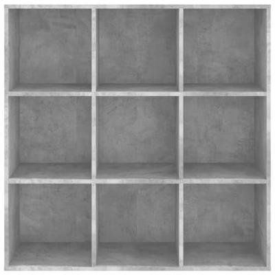 Boekenkast 98x30x98 cm spaanplaat betongrijs