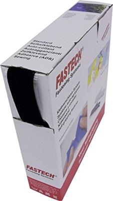 FASTECH® B25-SKL02999910 Klittenband Om vast te plakken Hotmelt Lusdeel (l x b) 10 m x 25 mm Zwart 10 m