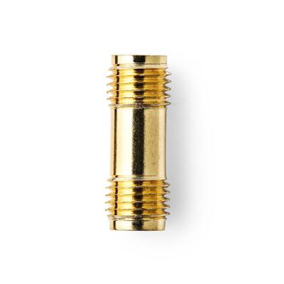 Nedis SMA-Adapter | SMA Female | SMA Female | Verguld | 50 Ohm | Recht | Koper | Goud | 2 Stuks | Doos - CSGB02940GD