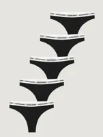 5-pack dames strings - Classic - Katoenen vrouwen strings - thumbnail