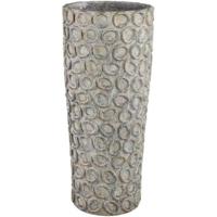 PTMD cementpot met cirkels ginte xl 70 cm | 2 stuks - thumbnail