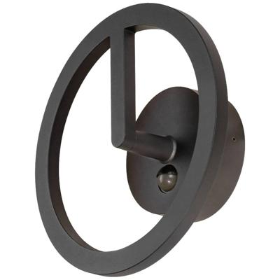 SLV Strakke buitenlampQ-Ring met sensor - zwart - 1007916