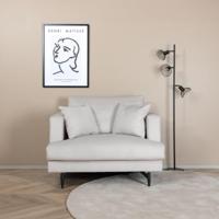 Nohr Fauteuil 'Tamora' Rib, kleur Beige - thumbnail