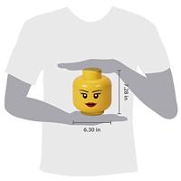 Room Copenhagen LEGO Storage Head "Girl", Klein Geel opbergdoos - thumbnail