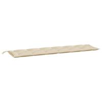 VidaXL Tuinbankkussens 2 st 200x50x7 cm oxford stof beige - thumbnail