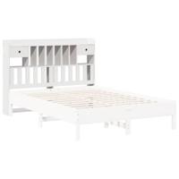 Hoofdbord met opbergruimte 150 cm massief grenenhout wit - thumbnail