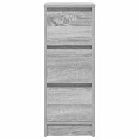 Dressoir 29,5x34x76 cm bewerkt hout grijs sonoma eikenkleurig - thumbnail