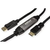 ROLINE DisplayPort Kabel DP - UHDTV, M/M, zwart, 10 m - thumbnail