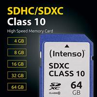 Intenso 3411490 SDXC-kaart 64 GB Class 10 - thumbnail