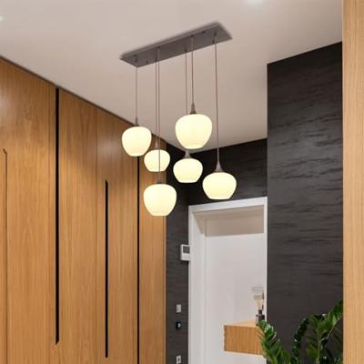 Globo Bruine hanglampMaxy 6-lichts - 15548-6HC