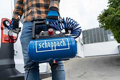 Scheppach Compressor HC06 8 bar 6 liter met accessoireset - 5906153901 - thumbnail