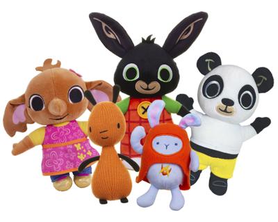 Spectron Bing en vriendjes pluchen knuffel set