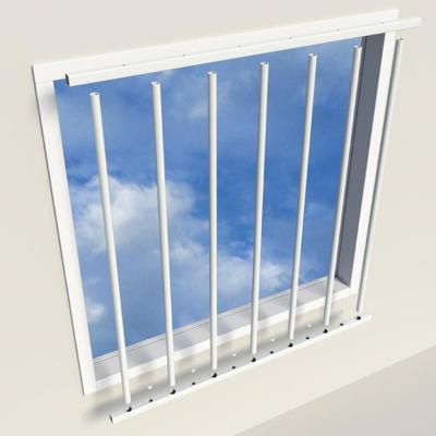 SecuBar Fix & Go - raam- en lichtkoepelbeveiliging - 5 spijls set - 1 m (rail) x 1 m (buis) - 2010.403.100