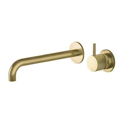 Hotbath Cobber X inbouw wastafelkraan 25cm geborsteld messing PVD Hotbath Cobber X inbouw wastafelkraan 25cm geborsteld messing PVD