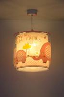 Dalber Kinderkamer hanglampLittle Elephant roze - 61332S - thumbnail