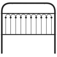 Hoofdbord 107 cm metaal zwart - thumbnail