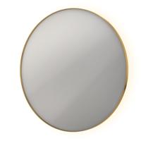 Spiegel INK SP17 Rond Colour Changing LED Rondom 120 x 4 x 120 cm Dimbaar In Aluminium Kader Mat Goud - thumbnail
