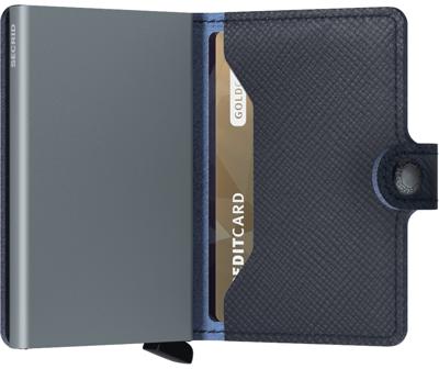 Secrid Mini Wallet Portemonnee Saffiano Navy