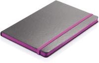 XD Collection notitieboek Deluxe A5 karton/papier paars/zwart - thumbnail