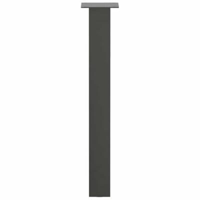 Console tafelpoten 4 st 72 cm staal antraciet