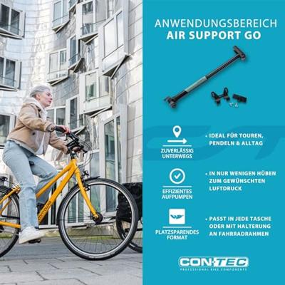 CONTEC minipomp "air support go" ct mini pumps air support go black/green