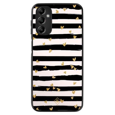 Samsung Galaxy A14 hoesje - Hart streepjes Samsung Galaxy A14 hoesje - Hart streepjes