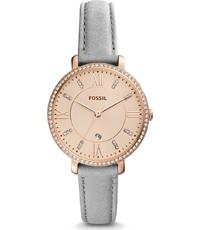 Horlogeband Fossil ES4304 Leder Grijs 14mm Horlogeband Fossil ES4304 Leder Grijs 14mm