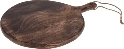 Serveerplank Bruin Gebrand Ø29cm Serveerplank Bruin Gebrand Ø29cm