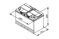 Bosch Blue auto accu S4E42 - 85Ah - 800A - aangepast voor voertuigen met start-stopsysteem S4E42 - thumbnail