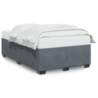 Bedframe zonder matras 120x200 cm fluweel donkergrijs - thumbnail