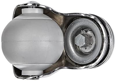 BS Rollen Kogelzwenkwieltje | wiel-d. 40 mm draagvermogen 30 kg | M10 | rubber grijs | 1 stuk - F50.040 F50.040