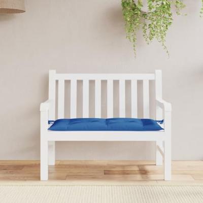 VidaXL Tuinbankkussen 100x50x7 cm oxford stof blauw