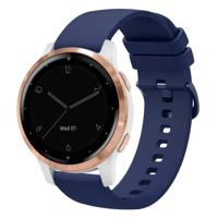 Garmin Venu 3s / Vivoactive 4s / Venu 2s / Vivomove 3s / Forerunner 255s - Soft siliconen bandje - Donkerblauw - thumbnail